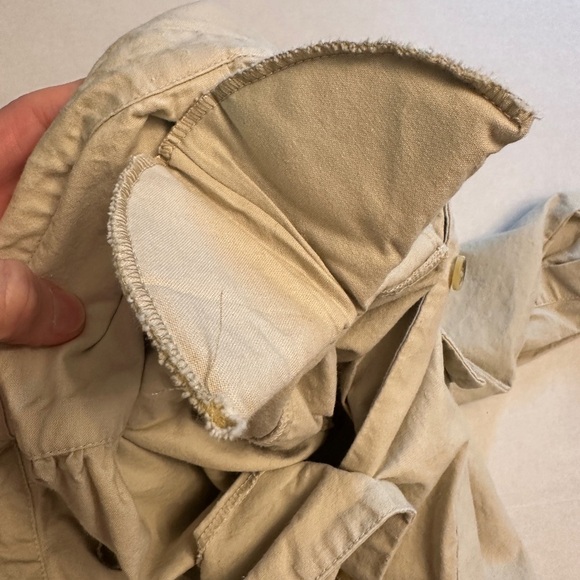 VTG Banana Republic Size 6 Jumpsuit Coverall Long Sleeve Button Down Tan Beige - Picture 12 of 12